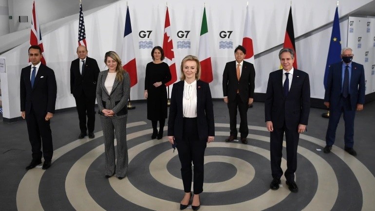 Ngoại trưởng G7 họp, nóng vấn đề Nga-Ukraine và Thế vận hội mùa Đông Bắc Kinh 2022