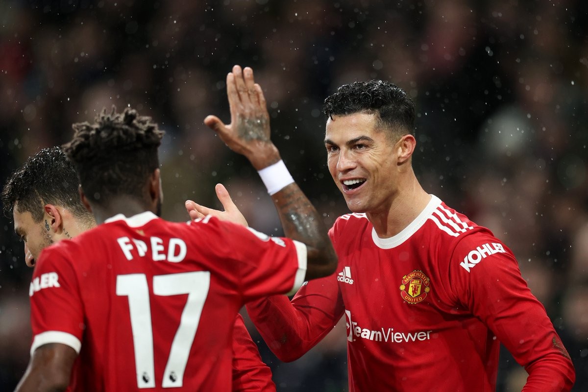 Ronaldo ăn mừng sau khi ghi bàn cho Man Utd. (Nguồn: twitter Man Utd) Ronaldo ăn mừng sau khi ghi bàn cho Man Utd. (Nguồn: twitter Man Utd)