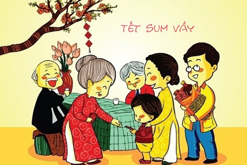 Tết sum vầy. (Nguồn: VOV) Tết sum vầy. (Nguồn: VOV)