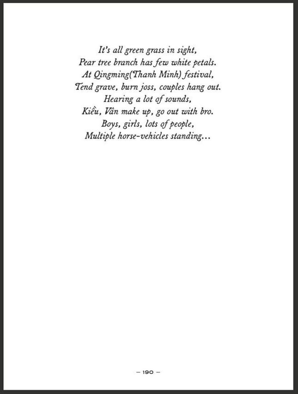 Bản dịch tiếng Anh của Truyện Kiều khiến giới trẻ thích thú Bản dịch tiếng Anh của Truyện Kiều khiến giới trẻ thích thú