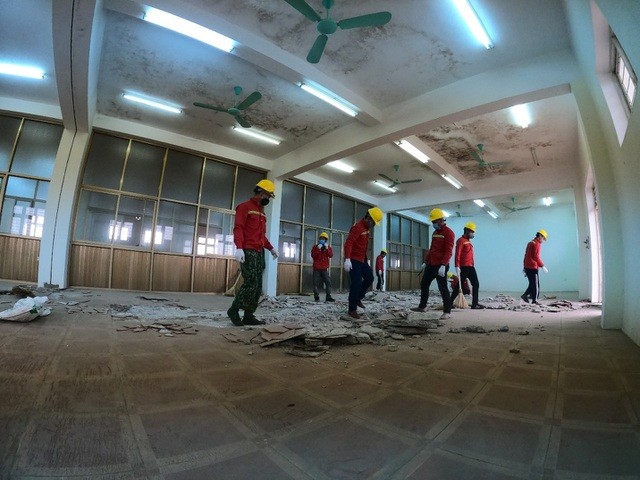 Hải Dương: Gấp rút thi công để bệnh viện dã chiến số 3 vận hành trước Tết