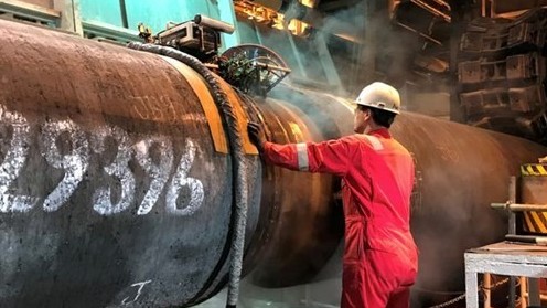 Nối lại hoạt động lắp đặt đường ống của Dòng chảy phương Bắc 2