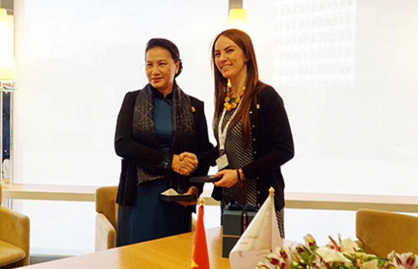 Chủ tịch Quốc hội làm việc với Chủ tịch Liên minh Nghị viện thế giới