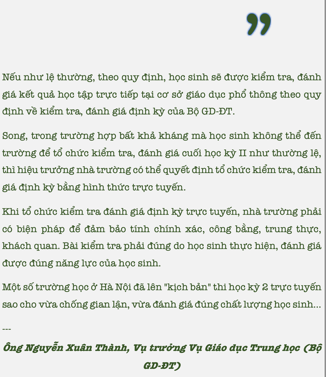 Ngành Giáo dục làm mọi phương án để kịp về đích năm học