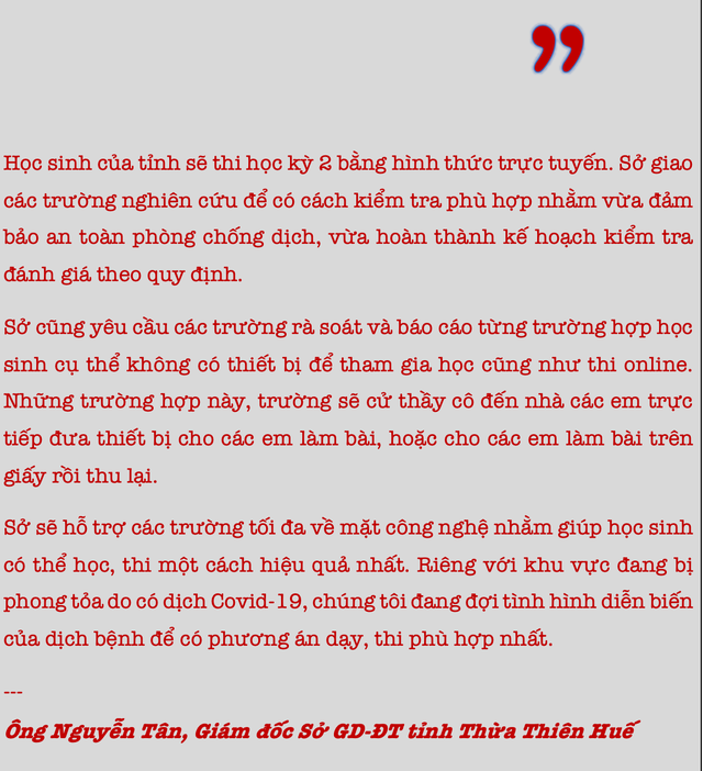 Ngành Giáo dục làm mọi phương án để kịp về đích năm học