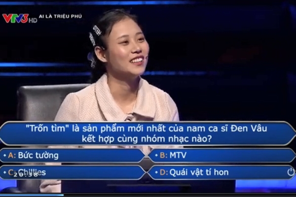 Nữ diễn viên xin lỗi Đen Vâu khi thi 'Ai là triệu phú'