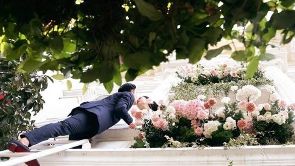 Những hình ảnh hài hước trong đám cưới Minh Hằng