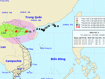 vung ap thap manh len thanh ap thap nhiet doi mien trung mua to