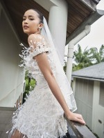 Hoa hậu Ngọc Châu hóa thân thành cô dâu cá tính, mới lạ