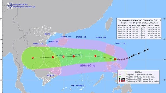 Cập nhật: Bão Noru giật trên cấp 17 tiến vào Biển Đông, Thủ tướng Chính phủ chỉ đạo khẩn cấp ứng phó