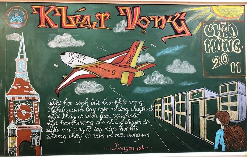 Mãn nhãn với báo tường về Ngày Nhà giáo Việt Nam 20/11