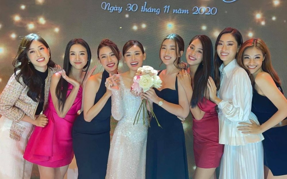 Đám cưới Tường San: Quy tụ dàn Hoa hậu, Á hậu, Xuân Bắc làm MC, Tiểu Vy bắt được hoa cưới...