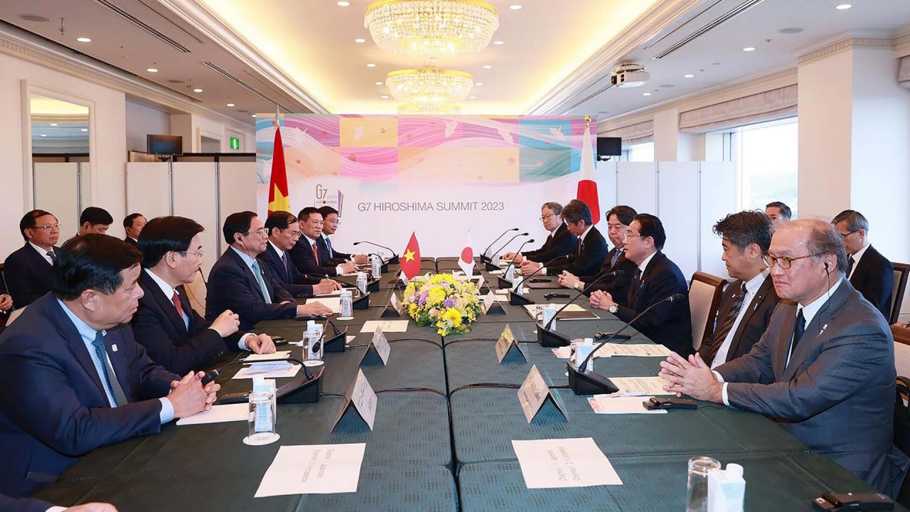 Thủ tướng Phạm Minh Chính hội đàm với Thủ tướng Nhật Bản Kishida Fumio