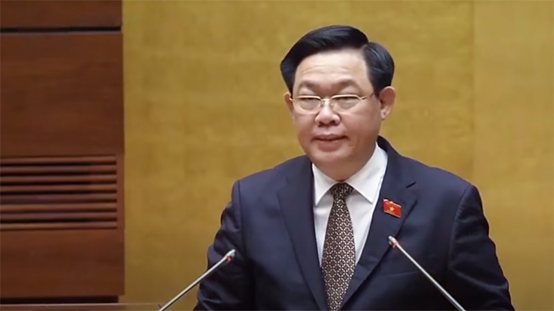 Chủ tich Quốc hội Vương Đình Huệ phát biểu bế mạc Kỳ họp thứ 5, Quốc hội khóa XV