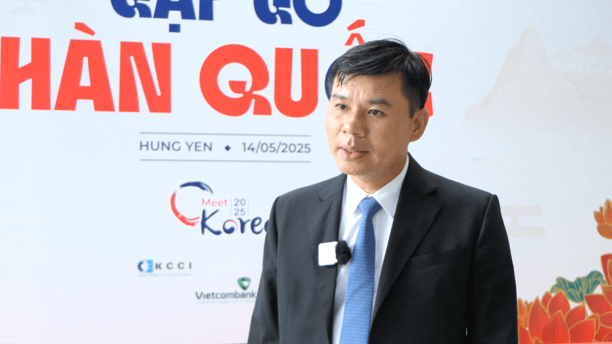 Phó Chủ tịch UBND tỉnh Hưng Yên trả lời phỏng vấn Báo TG&VN bên lề Hội nghị Gặp gỡ Hàn Quốc