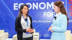 Giám đốc Hội đồng kiểm định các trường đại học khởi nghiệp và gắn kết trả lời phỏng vấn Diễn đàn Kinh tế mùa Thu 2025