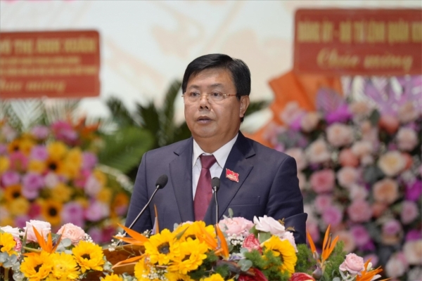 Bí thư Tỉnh ủy An Giang Nguyễn Tiến Hải trả lời phỏng vấn báo chí trước thềm Đại hội XIV của Đảng